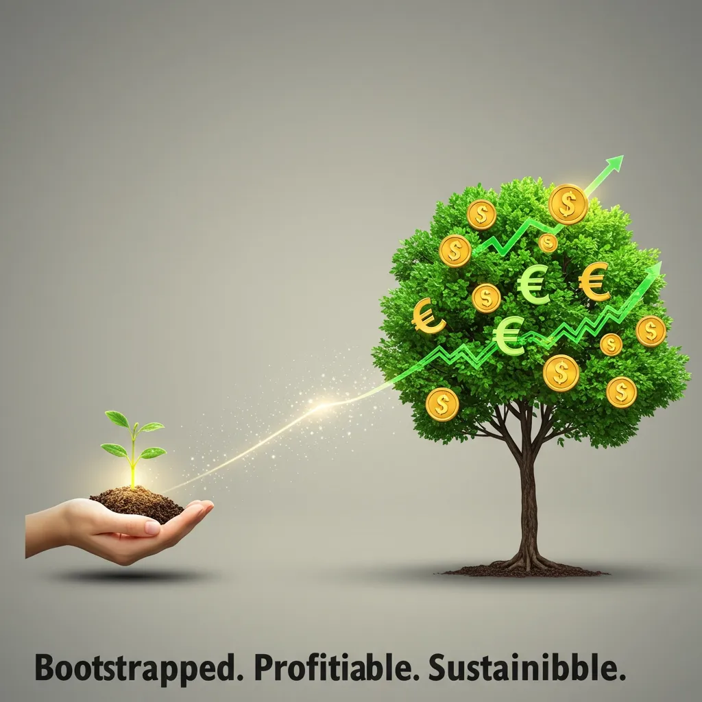 The Ultimate Guide to Micro SaaS: From Idea to Exit Illustration of a single founder bootstrapping a Micro SaaS business to achieve profitability and recurring revenue.